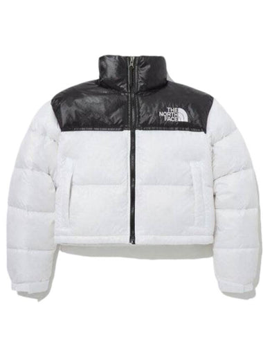 Padding W White Label Nuptse Short Jacket NJ1DP96B - THE NORTH FACE - BALAAN 1