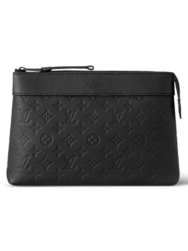 Pochette Voyage Souple Monogram Leather Pouch Bag Black - LOUIS VUITTON - BALAAN 2