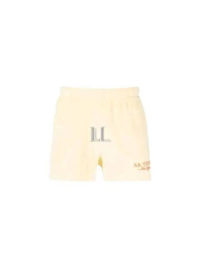 Embroidered Logo Terry Shorts Yellow - SPORTY & RICH - BALAAN 2