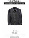 W241SH15862G Jellyfish Back Logo Denim Shirt Dark Gray Men s TLS - WOOYOUNGMI - BALAAN 2