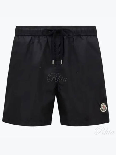 Logo Patch Swim Shorts Black - MONCLER - BALAAN 2