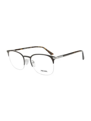 Glasses Frame PR57YV 02Q-1O1 Semi-Rimless Metal Men Women Glasses - PRADA - BALAAN 1