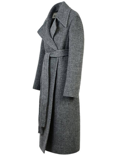 Jil Sander Grey Wool Blend Coat - JIL SANDER - BALAAN 2