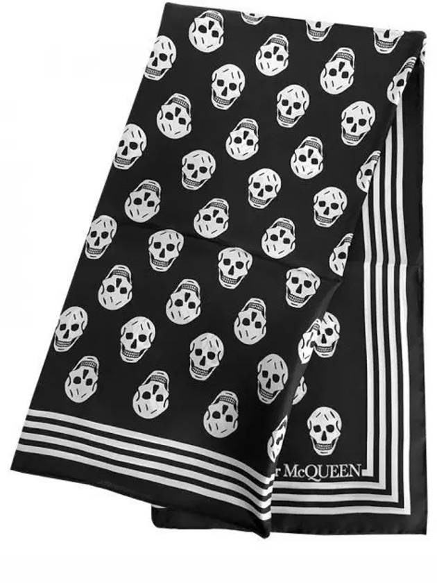 Biker Skull Scarf Black - ALEXANDER MCQUEEN - BALAAN 2