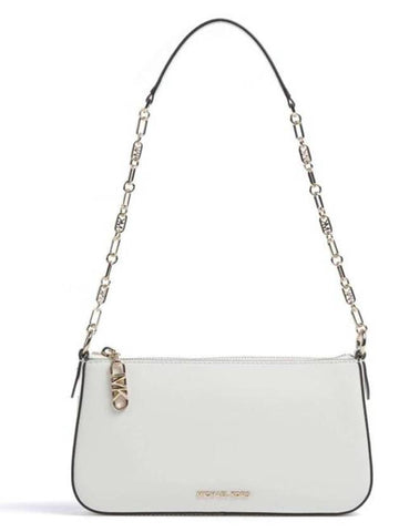 Empire Leather Shoulder Bag White - MICHAEL KORS - BALAAN 1