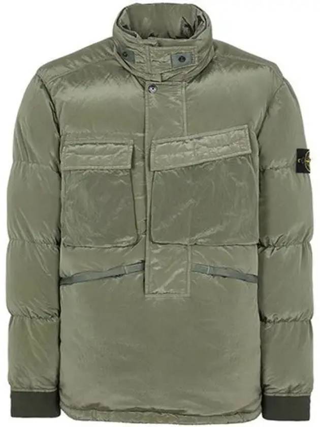 751544408 V0055 Wappen Patch Nylon Metal Pocket Down Jacket Khaki Men s TLS 271692 - STONE ISLAND - BALAAN 1