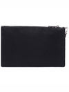 Saffiano Leather Strap Nylon Clutch Bag Black - PRADA - BALAAN 5