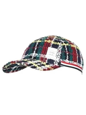 Classic Tartan Tweed Ball Cap - THOM BROWNE - BALAAN 1