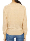 Women's Crew Neck Wool Knit Top Beige - VANESSA BRUNO - BALAAN 5