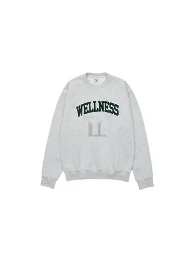 Wellness Logo Sweatshirt Heather Grey - SPORTY & RICH - BALAAN 2