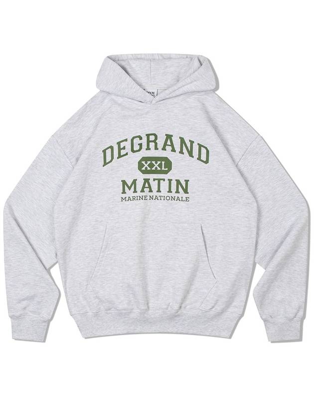 V Heavy Hood Sweat De Grand Hoodie 1% Melange - DE GRAND MATIN - BALAAN 3