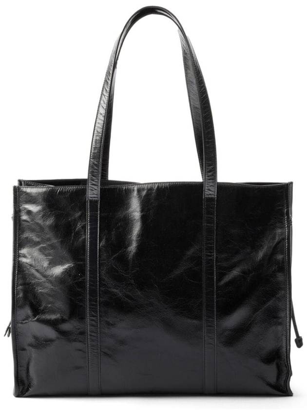 Large Leather Tote Bag Black - PRADA - BALAAN 4