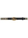 GG Marmont Thin Belt Beige - GUCCI - BALAAN 2