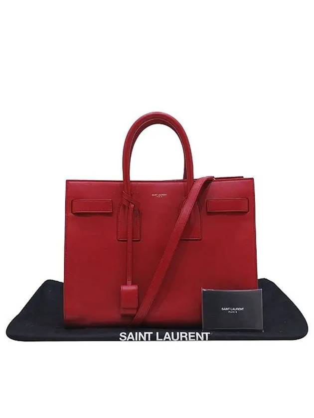 YSL Yip 324823 Red Color MINI SAC JOUR De Tote Bag Shoulder Strap - SAINT LAURENT - BALAAN 1