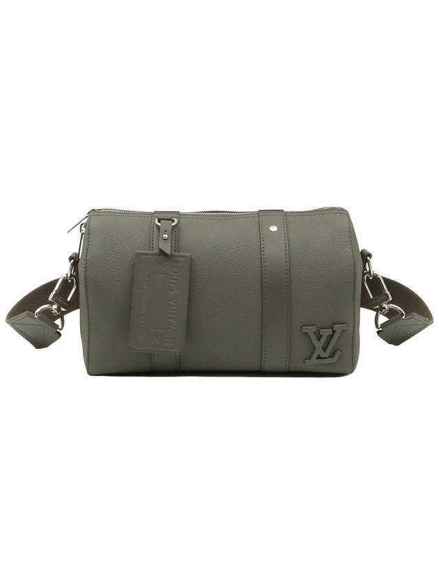 Khaki LV Aerogram Leather City Keepall Cross Bag M21437 - LOUIS VUITTON - BALAAN 1