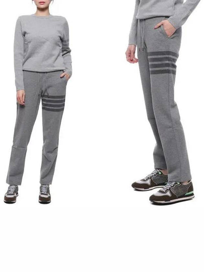 4 Bar Sweat Track Pants Grey - THOM BROWNE - BALAAN 2