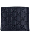 Signature Cima Half Wallet 779836 CWC1N 4009 Dark Navy - GUCCI - BALAAN 8