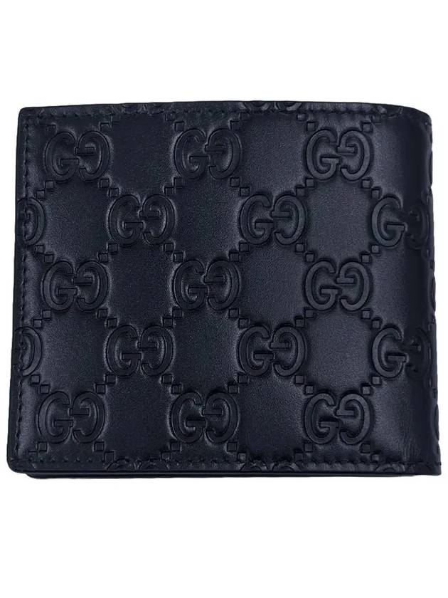 Signature Cima Half Wallet 779836 CWC1N 4009 Dark Navy - GUCCI - BALAAN 8