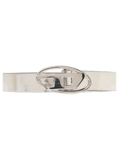 B 1DR 20 Slim Metallic Belt Silver - DIESEL - BALAAN 2