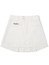 Pleated Cargo Skirt IVORY WOMAN - MALBON GOLF - BALAAN 1