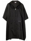 women pocket cape black - MONCLER - BALAAN.