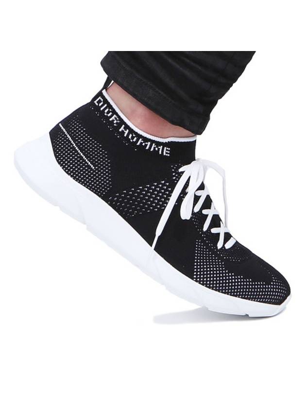 Men's Technical Knit Low Top Sneakers Black - DIOR - BALAAN 1