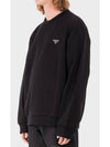 Technical Cotton Sweatshirt Black - PRADA - BALAAN 4