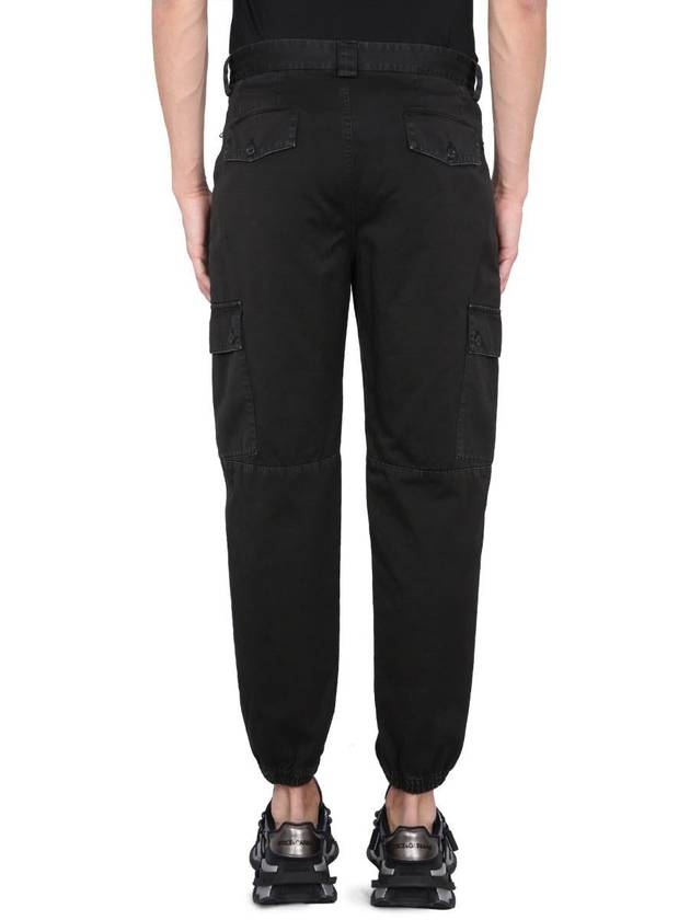 Pocket Cargo Straight Pants Black - DOLCE&GABBANA - BALAAN 5