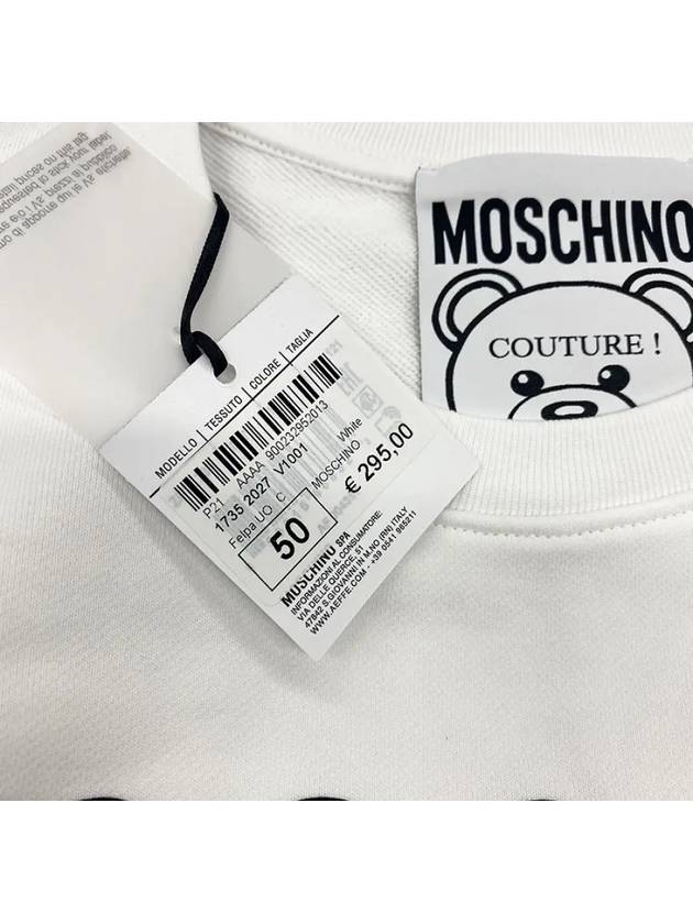 1735 2027 V1001 Sweatshirt White Moschino - MOSCHINO - BALAAN 4