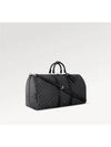 Keepall 55 Bandouliere Damier Canvas Duffel Bag Grey - LOUIS VUITTON - BALAAN 4