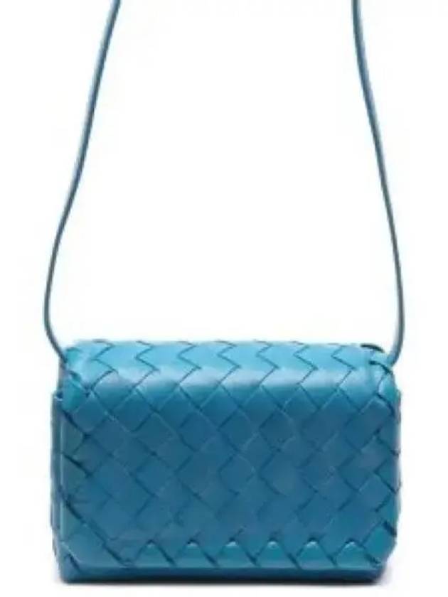 Mini Intrecciato Cross Bag Blue - BOTTEGA VENETA - BALAAN 2