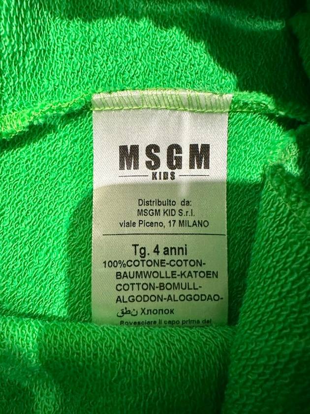 Kids Sweat Shorts S4MSJBBE250 Green Boys 4A - MSGM - BALAAN 7