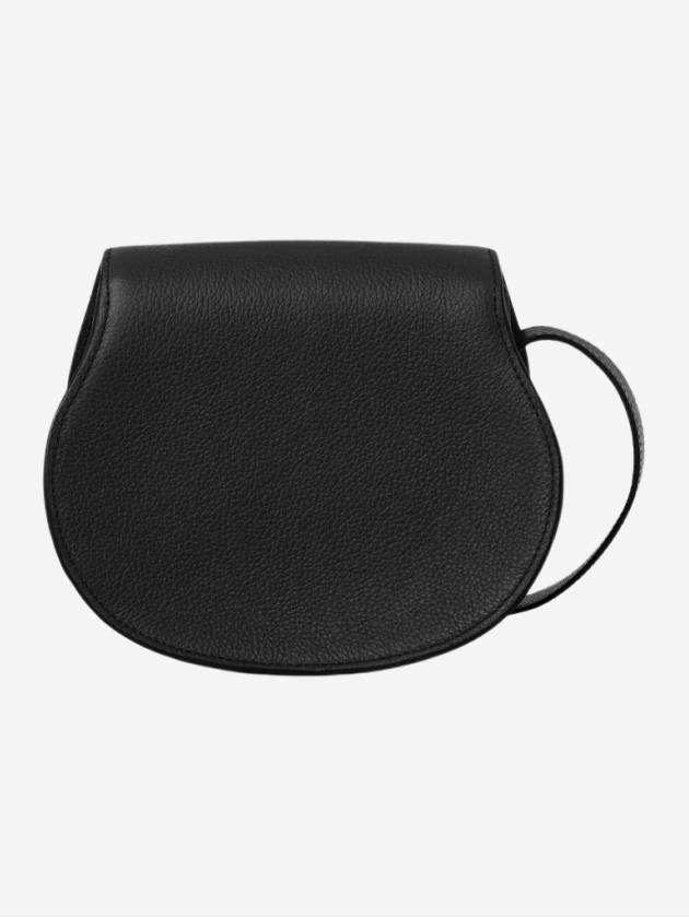 Marcie Saddle Small Grained Leather Cross Bag Black - CHLOE - BALAAN 3