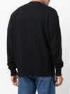 Keve Face Wool V-neck Cardigan Black - ACNE STUDIOS - BALAAN 6