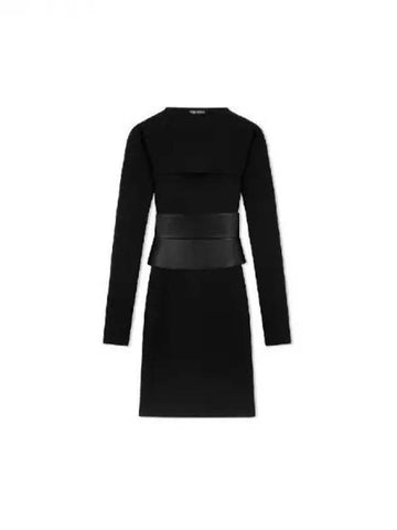 Wide belt stretch wool dress 270220 - TOM FORD - BALAAN 1