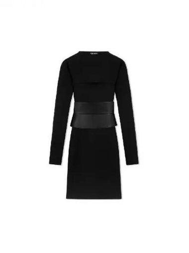 Wide belt stretch wool dress 270190 - TOM FORD - BALAAN 1