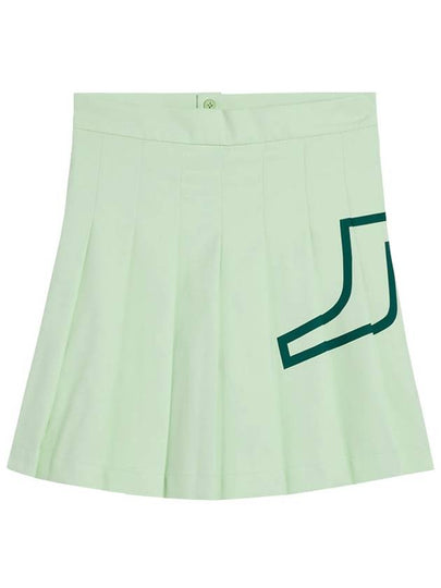 Women's Naomi Pleated Skirt Green - J.LINDEBERG - BALAAN 2