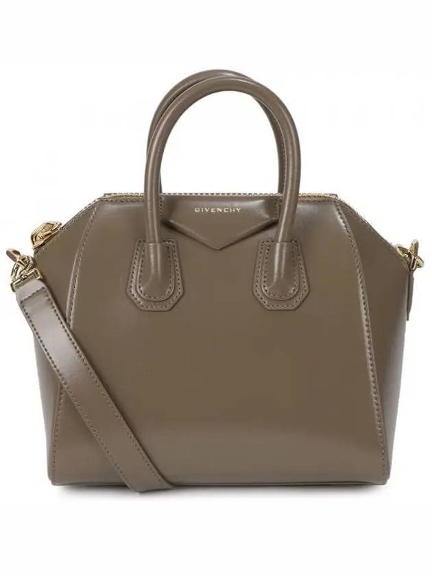 Antigona Leather Mini  Tote Bag Brown - GIVENCHY - BALAAN 2