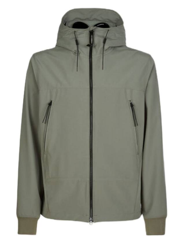 Shell R Goggle Hooded Jacket Green - CP COMPANY - BALAAN 1