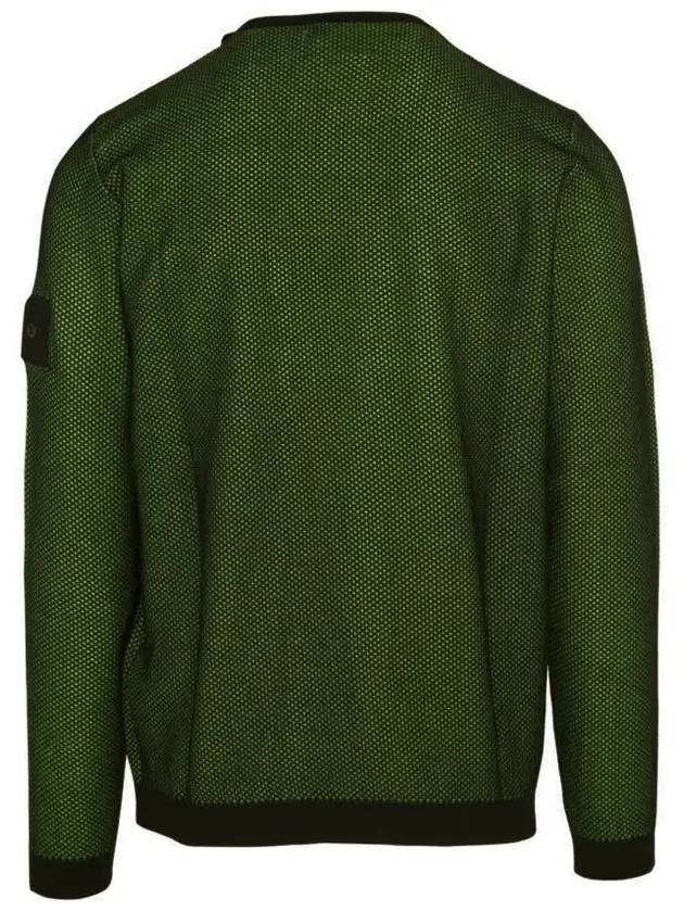 Men's Shadow Project Crewneck Lambswool Knit Top Green - STONE ISLAND - BALAAN 4