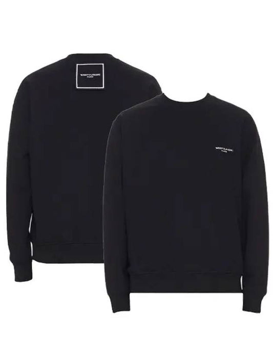 Square Label Patch Sweatshirt Black - WOOYOUNGMI - BALAAN 2