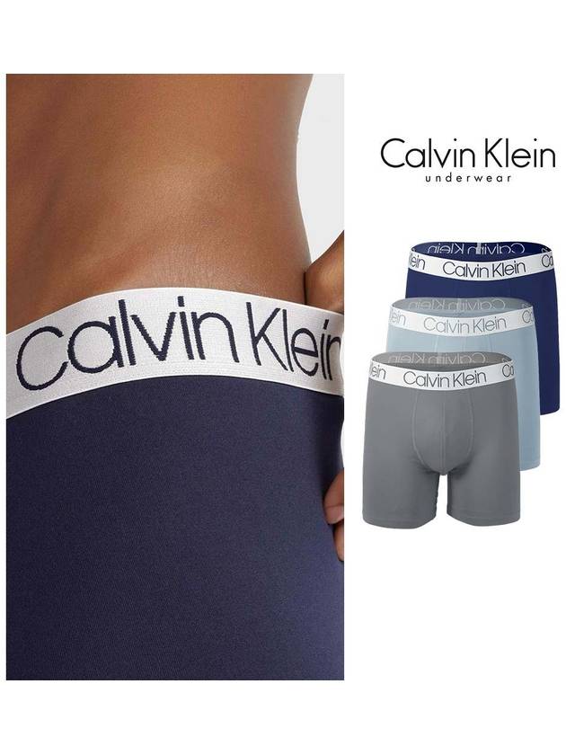 CK Men's Briefs Underwear Microfiber Chromatic Boxer Briefs Drawstring 3 Piece Set - CALVIN KLEIN - BALAAN 2