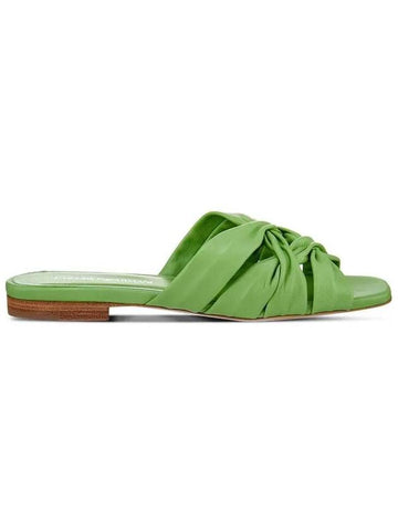 Women s Wrinkle Cross Strap Sandals Light Green 270705 - EMPORIO ARMANI - BALAAN 1