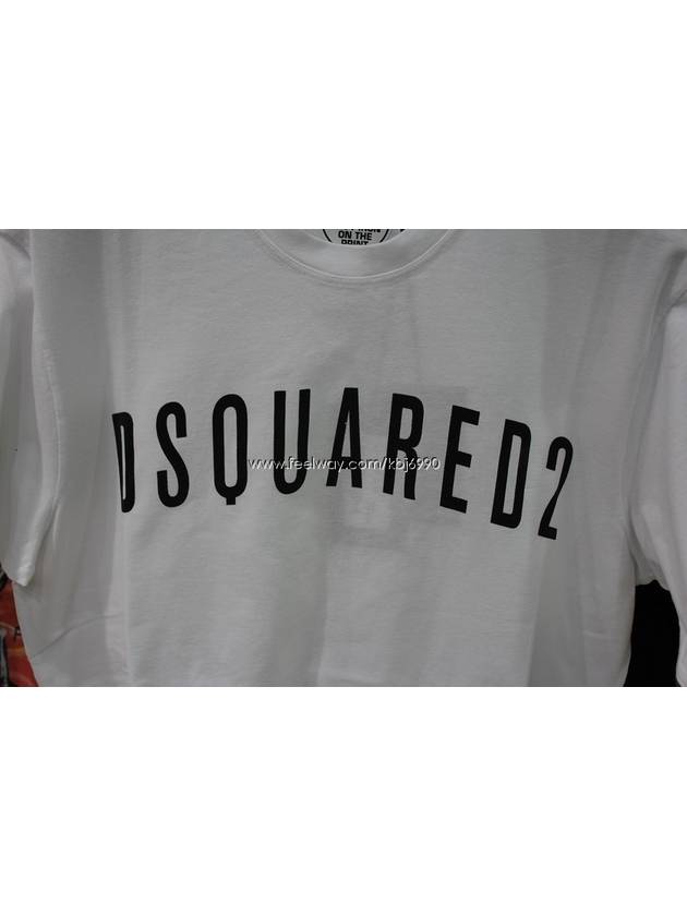 Men's Black Logo Short Sleeve TShirt S74GD0013 - DSQUARED2 - BALAAN 6