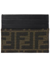 FF Logo Card Wallet Brown - FENDI - BALAAN 3