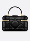 Caro Mini Vanity Cross Bag Black - DIOR - BALAAN 5