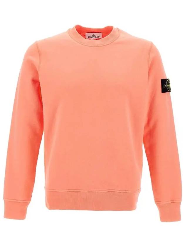 Wappen Patch Crew Neck Sweatshirt Peach - STONE ISLAND - BALAAN 3