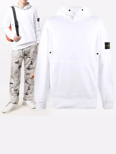 Wappen Patch Cotton Hoodie White - STONE ISLAND - BALAAN 2