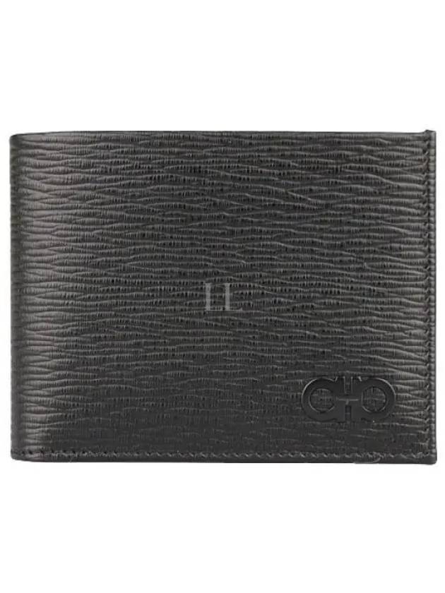 Gancini Half Wallet Black - SALVATORE FERRAGAMO - BALAAN 2