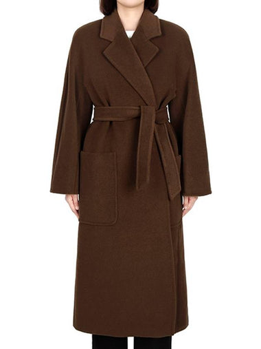 Brown Atuale Wool Coat ATTUALE1234 010 00454 - MAX MARA - BALAAN 1